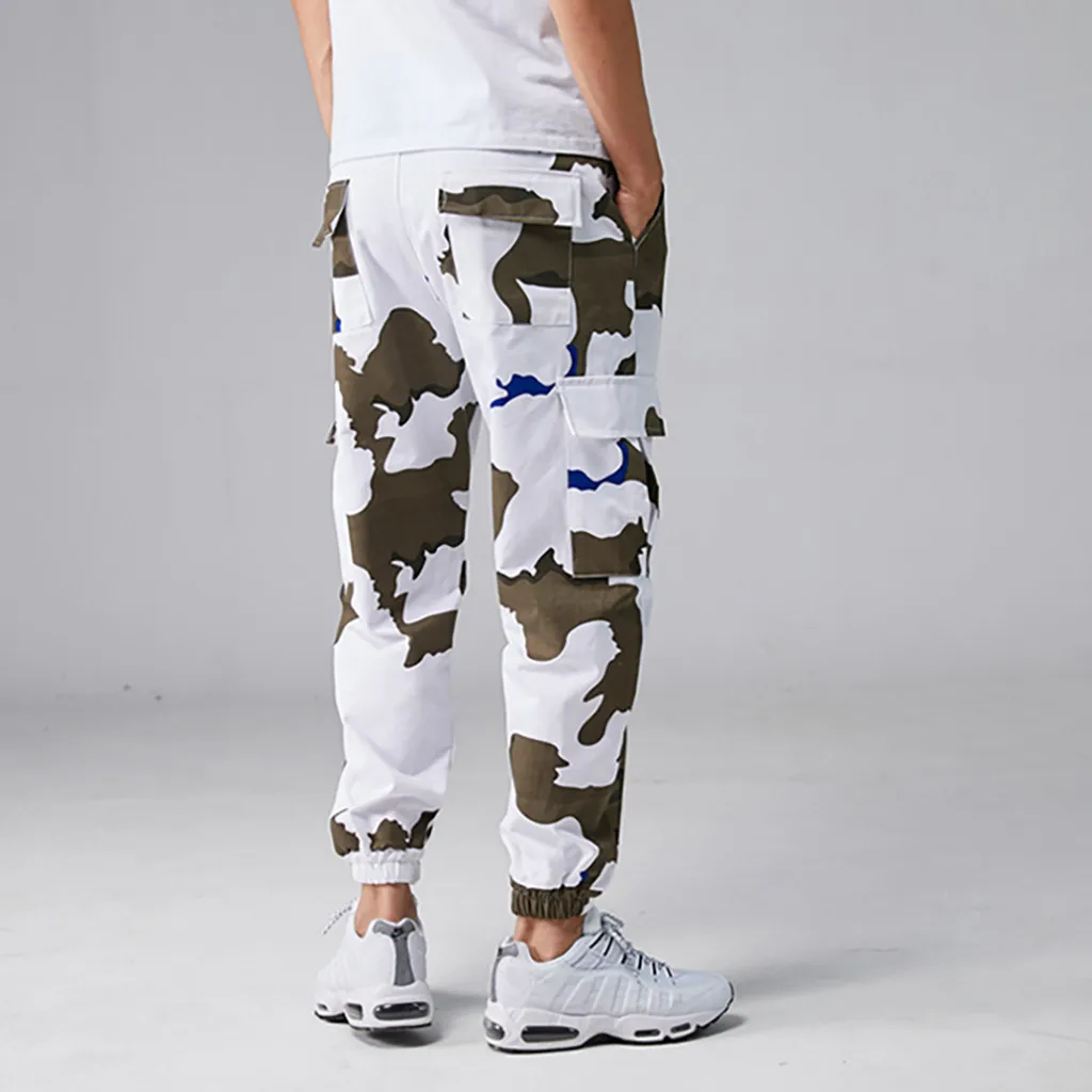 pants men Summer Camouflage Casual Men's Sweatpants Tooling Multi-Pocket Comfortable Trouser Joggers Men pantalones hombre