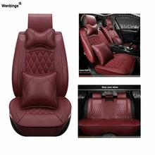 Universal asiento de cuero pu fundas para Honda Accord FIT CITY CR-V XR-V Odyssey Element piloto URV coche accesorios de auto estilo(China)