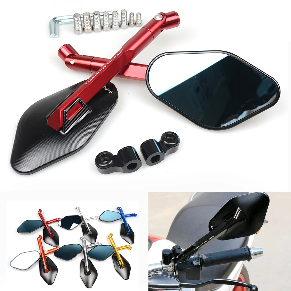 

Universal Motorcycle Side Rearview Mirror Accessories Mirrors For Honda Hornet CB919 CB1000R CB900 CB1300 Kawasaki z900