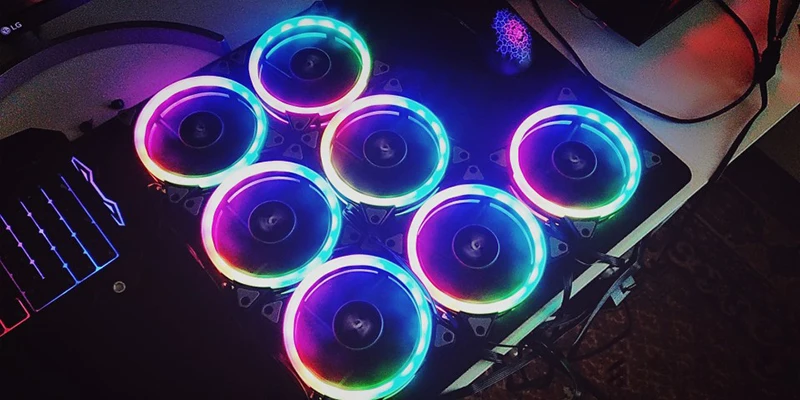 Aigo DR12 Pro Чехол для компьютера ПК Вентилятор RGB регулируемый светодиодный вентилятор Скорость вращения 120 мм тихий пульт AURA синхронизирующий компьютер охлаждающий RGB чехол вентиляторы