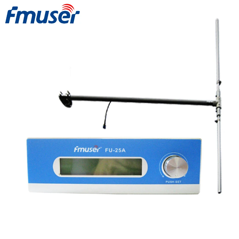 

FMUSER FU-25A 25W Long Range FM Transmitter Broadcast+1/2 Wave Dipole Antenna For Radio Station Mono/Stereo Adjustable CZH-T251