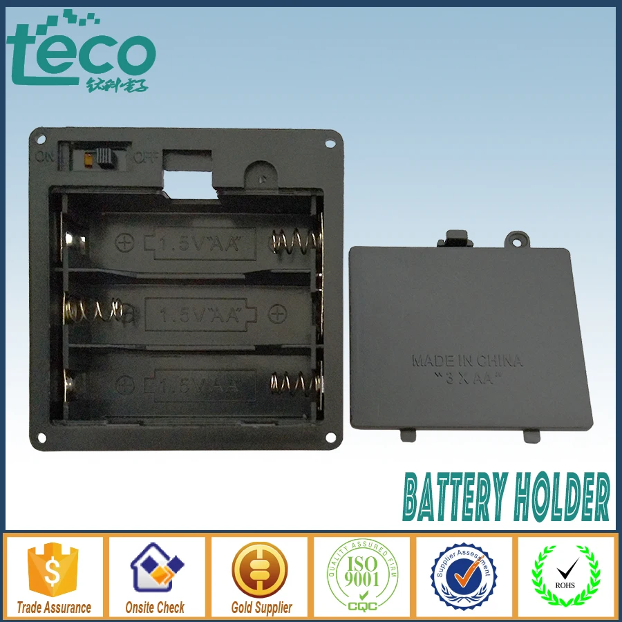 

3Pcs/Lot 4.5V 3 x AA Battery Holder Case Container with On/Off Switch TBH-2A-3K