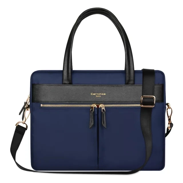 

For Cartinoe 15.6 Inch Nylon Laptop Bag Shoulder Bag Strap Multicompartment Messenger Hand Bag Briefcase for Macbook Ultrabook