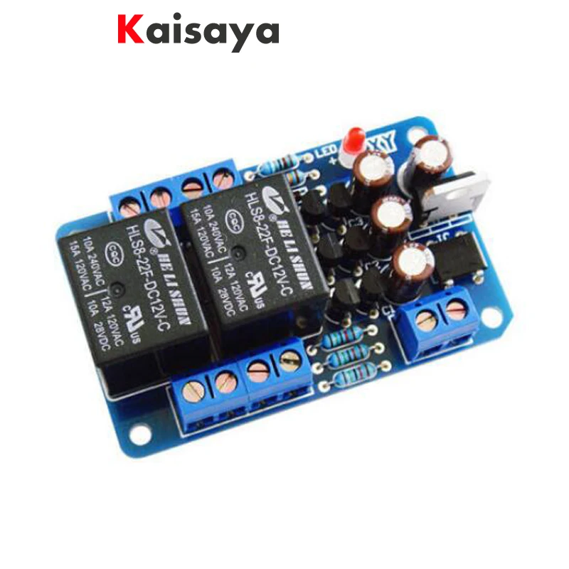 

Dual relay protection boot delay and DC detection speaker Stereo amplifier board protection circuit diy kit F2-010