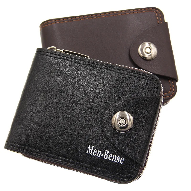 Для мужчин bense Национальный kawaii маленький кошелек умный кожаный чехол Кожаные Кошельки мужские бумажники мешок денег L666-7