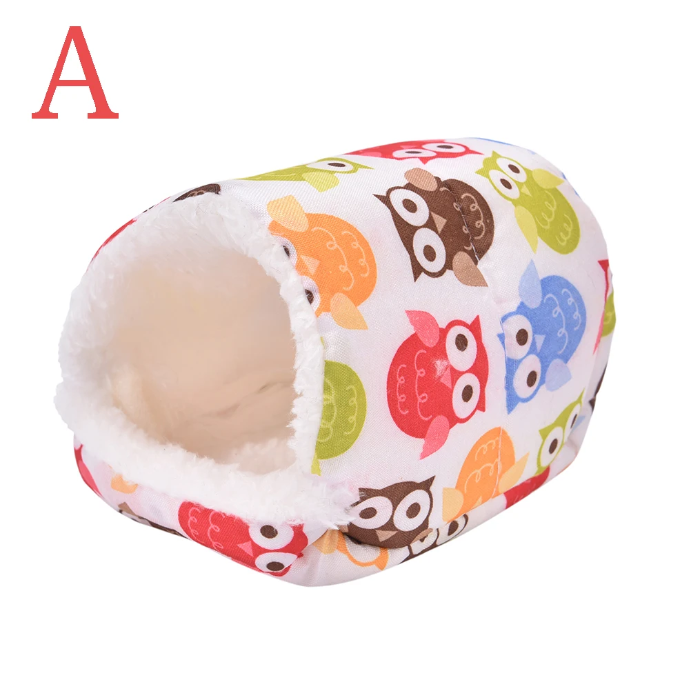 

8cmx8cm Colorful Cute Pet Hamster Cage Nest Mini Warm Plush Hamster House Small Pet Hamster Nest Hamster Supplies