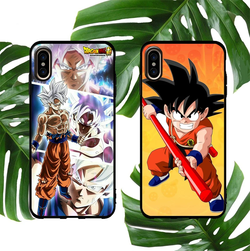 

Dragon Ball GOKU Soft Case For Iphone 11 pro max X Xs Max Xr 8 7 6 6s Plus Phone Cover Relief Classic Cartoon Coque Fundas capa