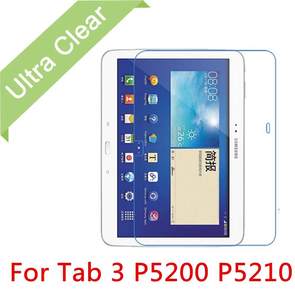3X NEW Clear HD LCD Screen Protector for Samsung Galaxy Tab 3 P5200 P5210 10.1/"