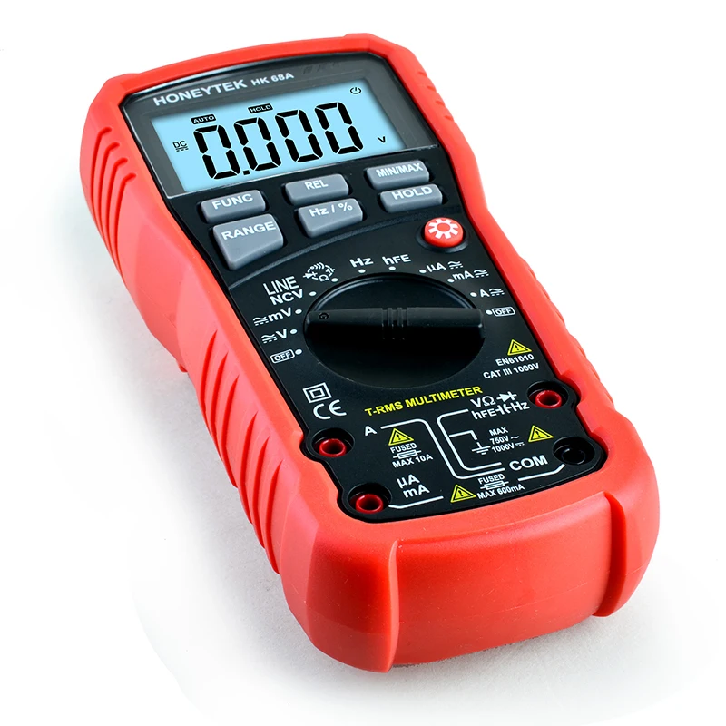 HK68A Multimeter Meter Current ACDC Voltage Resistance Capacitance Frequency Temperature Tester Detection (11)