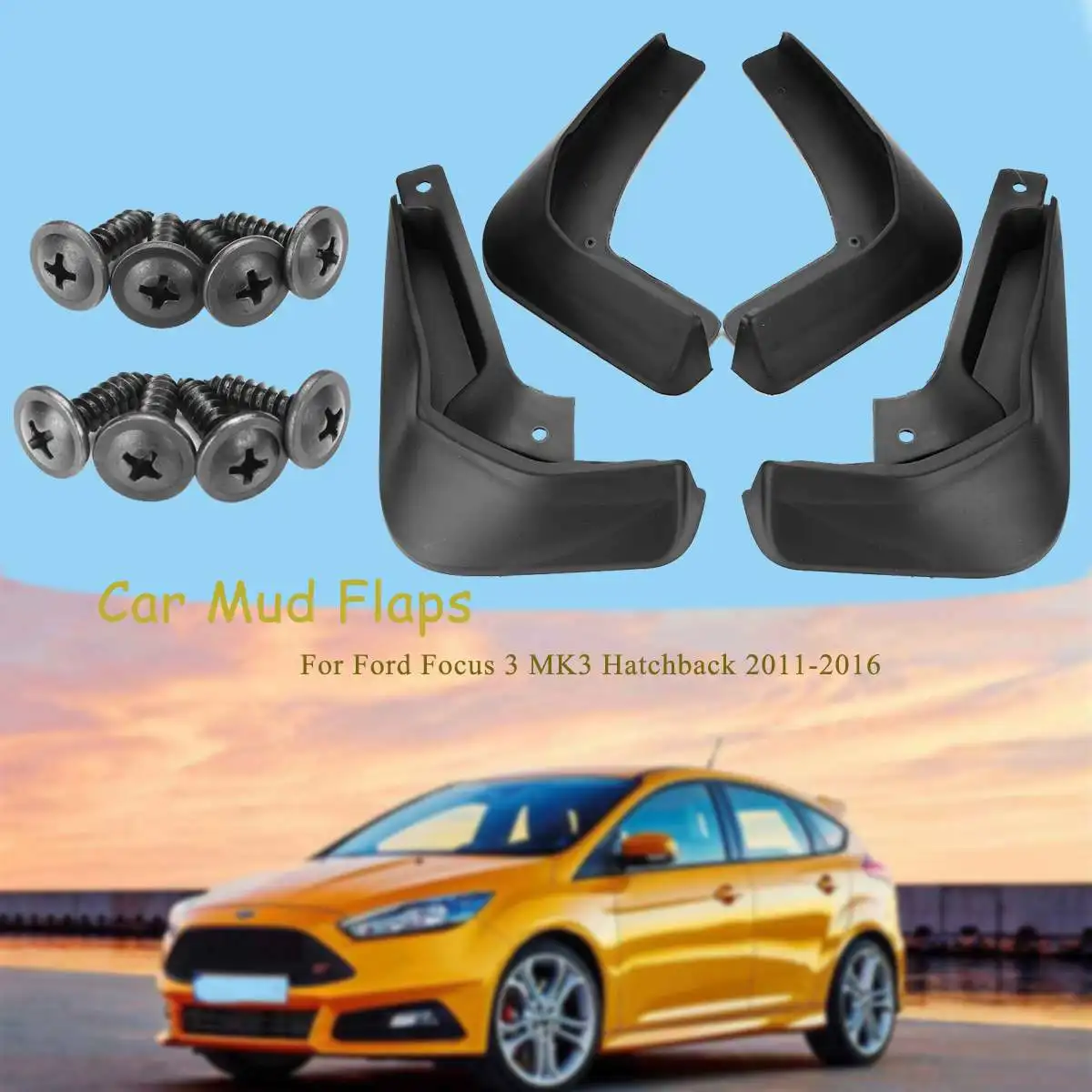 

Car Mud Flaps Mudguards Mudflaps Splash Guards for Fender Accessories For Ford/Focus 3 MK3 Hatchback 2011-2018