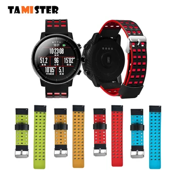 

22mm Genuine Leather Watch Strap for Xiaomi Huami Amazfit Pace Stratos 2 2S Watchband Bracelet for Samsung Galaxy Watch 46mm