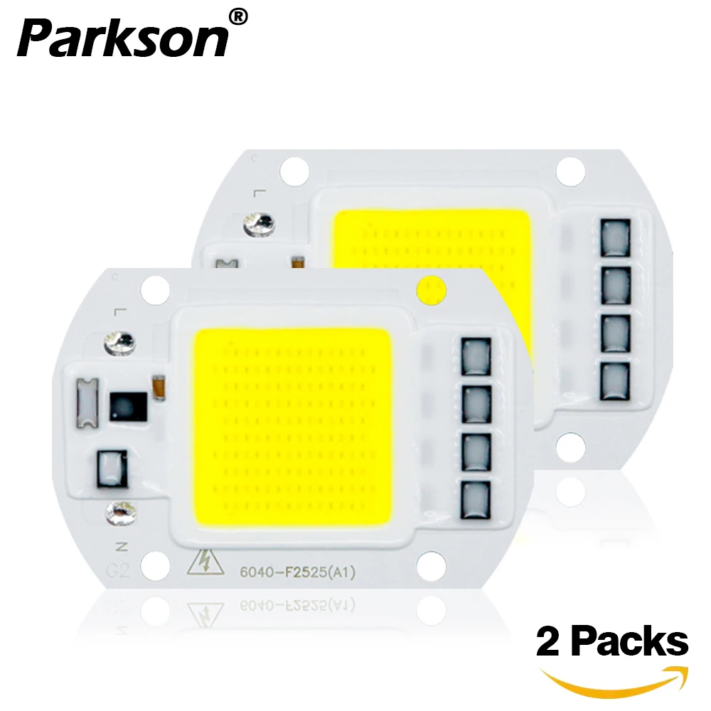 2 шт. COB светодиодный светильник 10 Вт 20 Вт 30 Вт 50 Вт IC 220 в 230 В светодиодный светильник для DIY светодиодный прожектор входной дневной холодный теплый белый прожектор