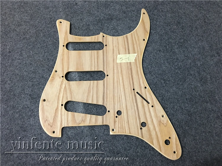 

New Electric Guitar Pickguard flame maple wood SSS S trat Guitar parts #181-1