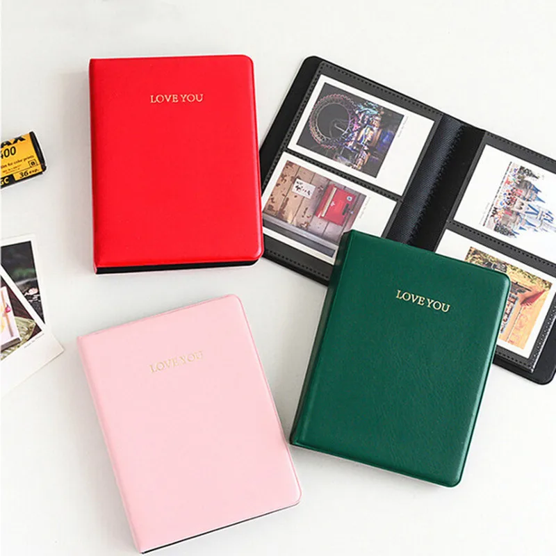 Love You Mini Album 64 Pockets 3 Inch Photography Polaroid Photo Albums