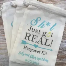 Изготовленный на заказ синий только что получил Готовые свадебные вечерние похмельные наборы ювелирные изделия пользу муслиновые мешки девичник курица сувениры для девичника