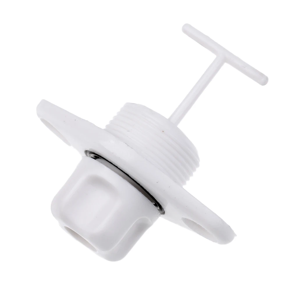 1 Pcs Boat Drain Plug Screw Type Drain Plug ABS Mount 1