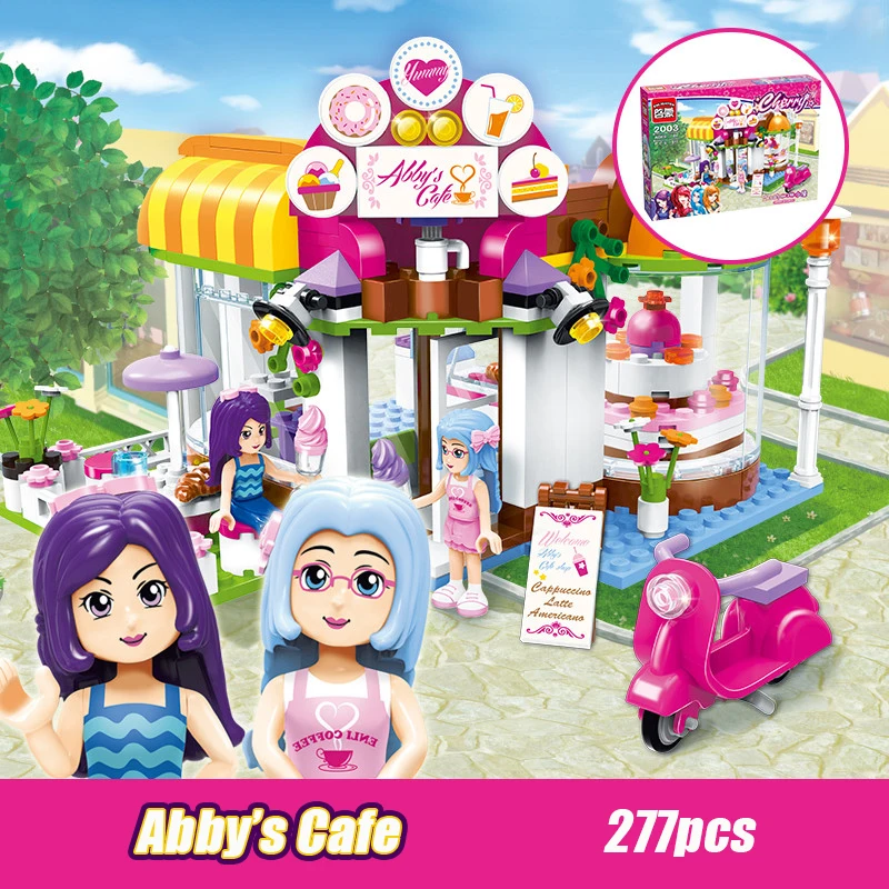 

2003 277pcs Girl's Dream Town Constructor Model Kit Blocks Compatible LEGO Bricks Toys for Boys Girls Children Modeling