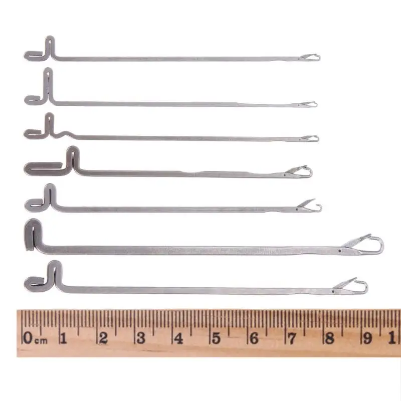 7Pcs/set Latch Sewing Needles Sealing Crochet Hooks DIY Weave Knitting Tools Beaded Pin Crochet Needle Craft
