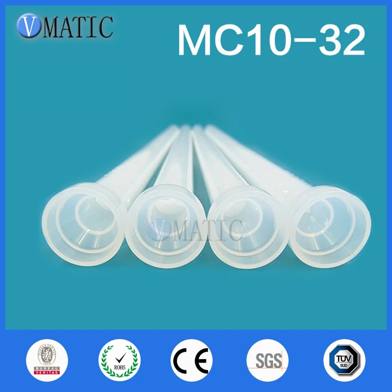 Полимерный статический миксер MC 10-32 смешивающие насадки для Duo Pack Epoxies(белый сердечник