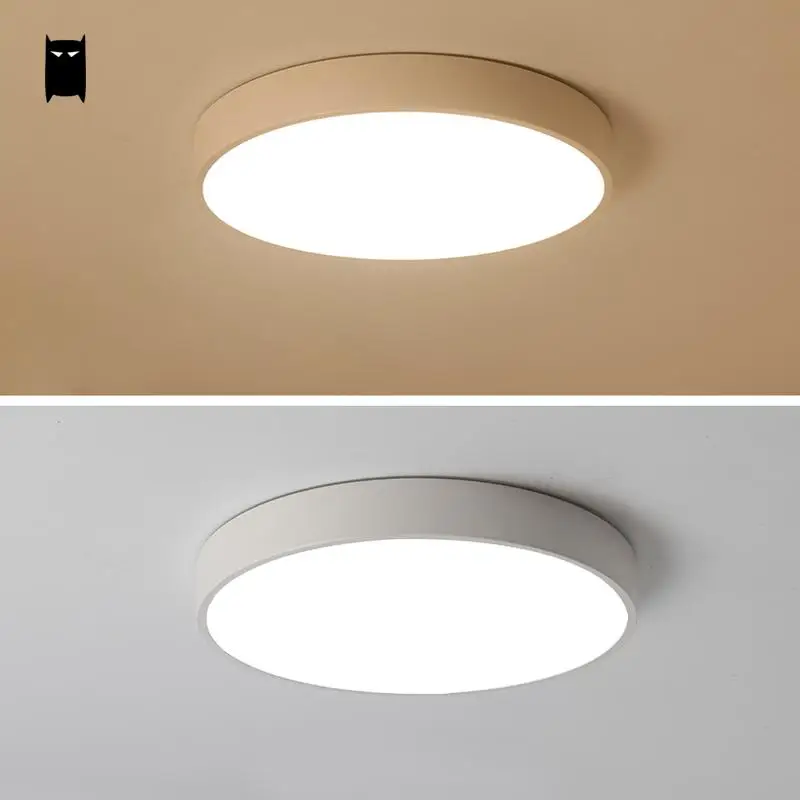 Round Thin Iron Acrylic Geometry Ceiling Light Fixture Surface Round Thin Iron Acrylic Geometry Ceiling Light Fixture Surface Mounted Modern Simple Plafon Lamp For Hallway Bedroom Living Room In Lights From