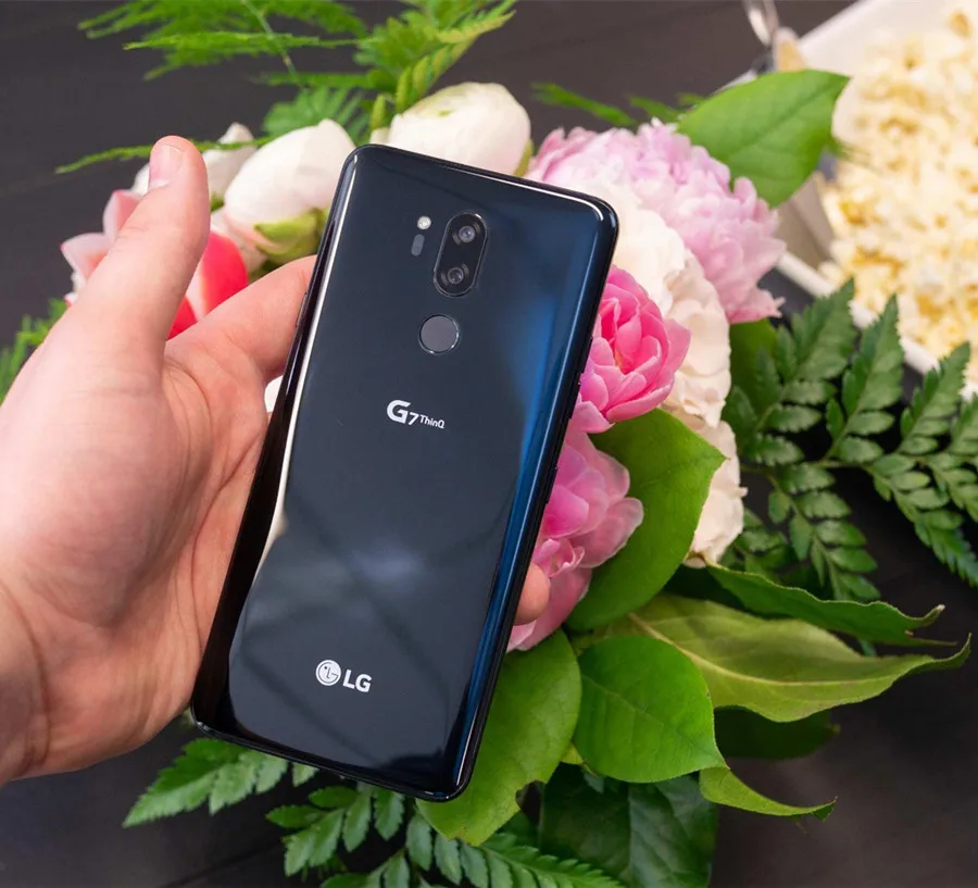 LG G7 ThinQ G710N ОЗУ 4 Гб ПЗУ 64 Гб разблокированный LTE Android Восьмиядерный 6," 3 камера Snapdragon 845 NFC сотовый телефон