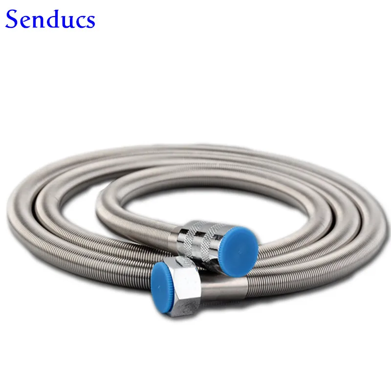 Free shipping High quality brushed stainless steel shower hose for