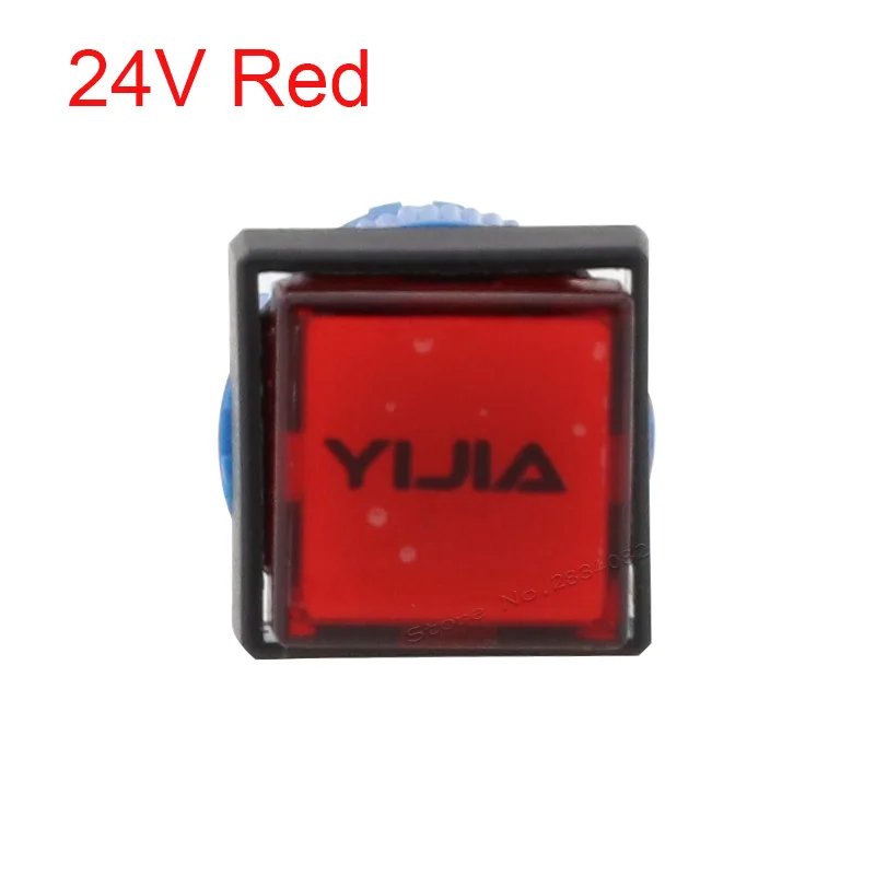 12 мм Индикатор площадь сигнальные лампы 2 контакты la12-d/f 6 В 12 В 24 В 110 В 220 В цвет красный, желтый цвет зеленый, синий белый светодиодный светильник - Цвет: Прозрачный