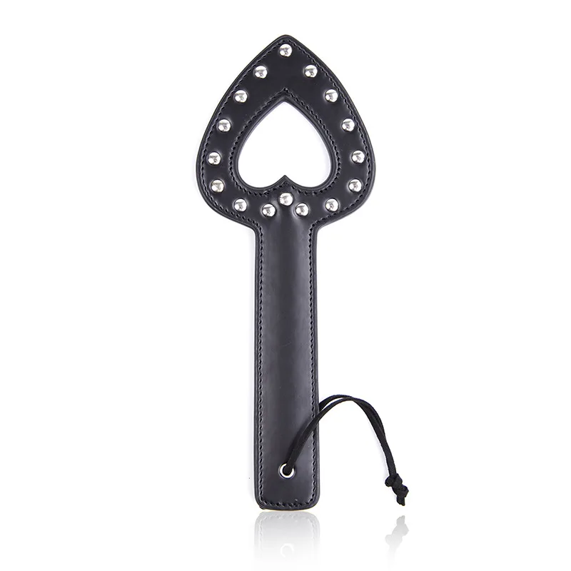 Heart Shape SM Flogger Whip Spanking Paddle Beat Submissive Slave Game Fetish Black BDSM Torture Gear Sex Toy | Красота и здоровье
