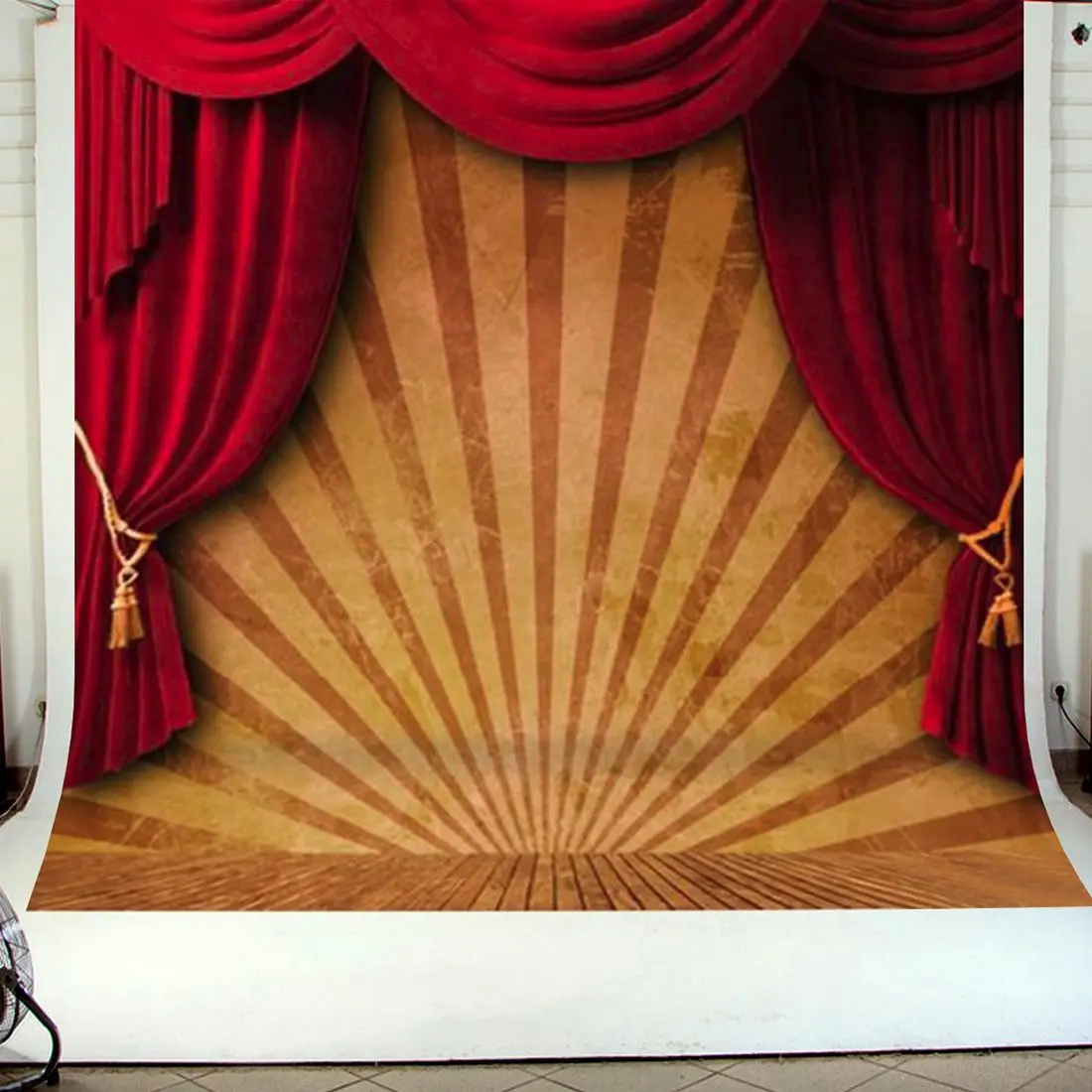 10x10 футов Цирк Красный занавес сценический фон для студийной фотосъемки виниловый