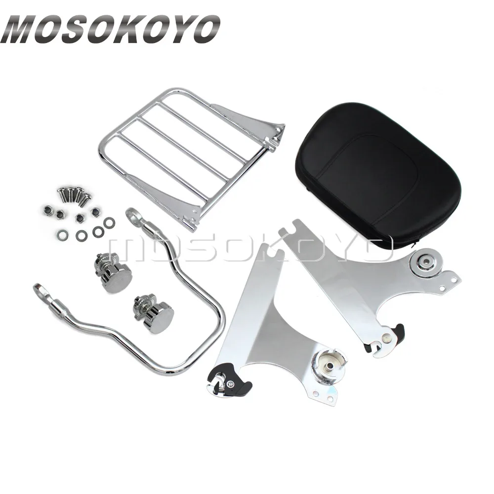 Rack Docking chrom Sissybar für Harley Davidson Dyna Low Rider 2006-2017 m