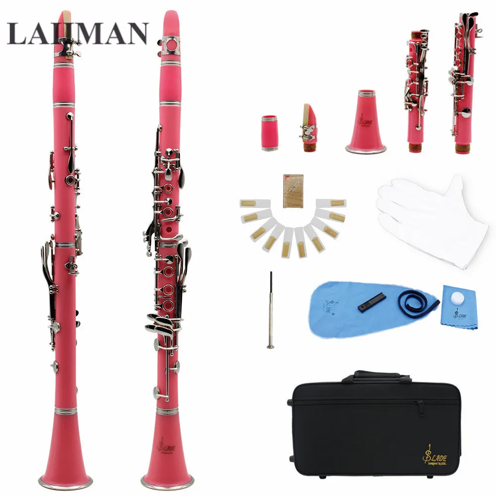 

17 Key Falling Tune B Soprano Binocular Clarinet Set With Exquisite Cloth Bag For Woodwind Musical Instruments