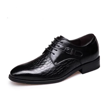 

D9607 New Fashion Men's Shoes Business Suit Casual Shoe Winter Laces Breathable Cowhide Leather