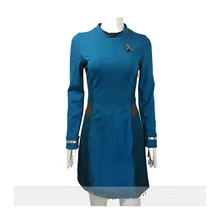 Carnaval de halloween cosplay del partido de navidad para adultos star trek spock más allá de estrellas capa piloto anime uniforme de oficial científico buzos