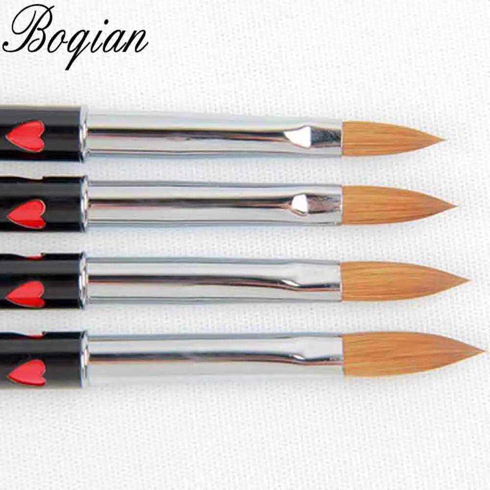 BQAN 1 шт. #8 #10 #12 #14 съемная щетка для ногтей акриловая кисть колонок ручка рисования
