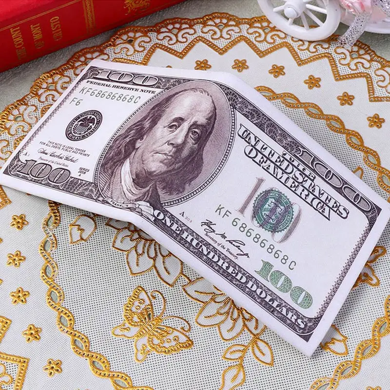 

Fashion Men Women Wallet Purse Short PU Leather Card Holder Bag US Dollar Pound Printed Pattern Wallets MUG88