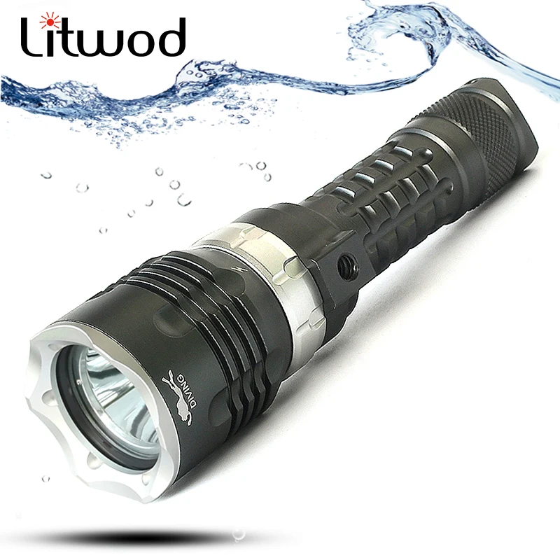 

Z30 Led Diving Flashlight High Brightness XM-L L2 5000 lumens diving torch Diving light lanterna Waterproof for Swimming