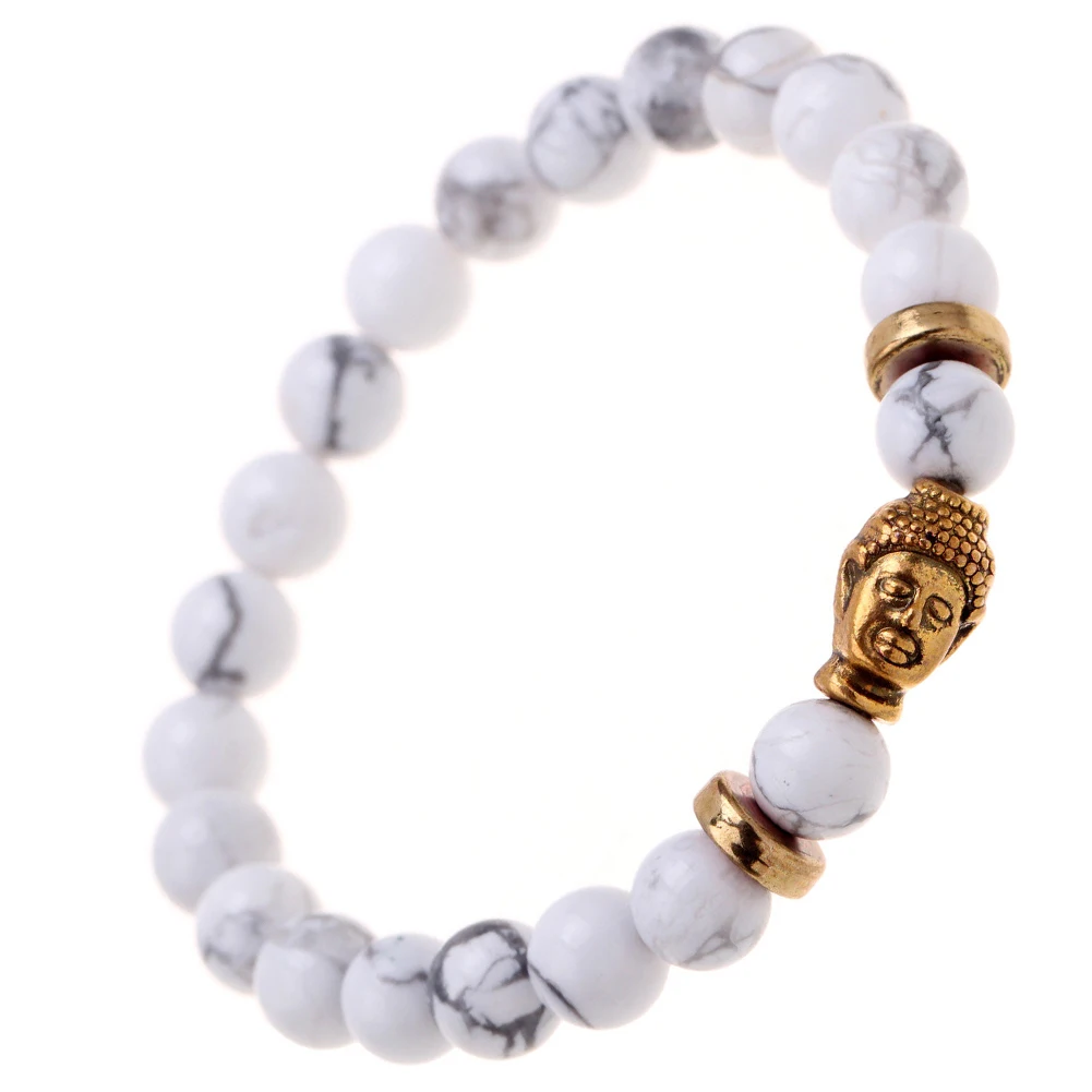 Buy New Fashion Men's Gold Buddha Elastic Beaded