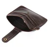 Hot Vintage PU Leather Slim Men's Wallet With Small Money Bag Man Thin Credit Card Holder Mini Purse For Male 6