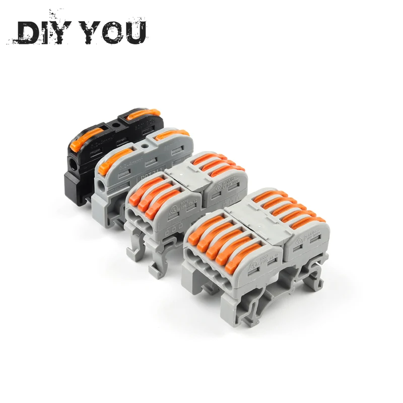 

5 PCS Rail Type Quick Connection Terminal Press Type Connector Instead Of UK2.5B Terminal Block DIY YOU SPL-1 PCT-211