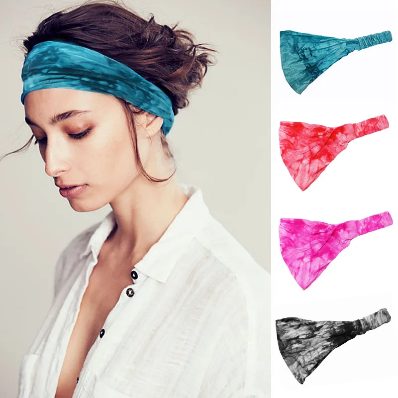 Soft Wide Colorful Chevron Pattern Boho Style Head wrap Yoga Ladies Headband