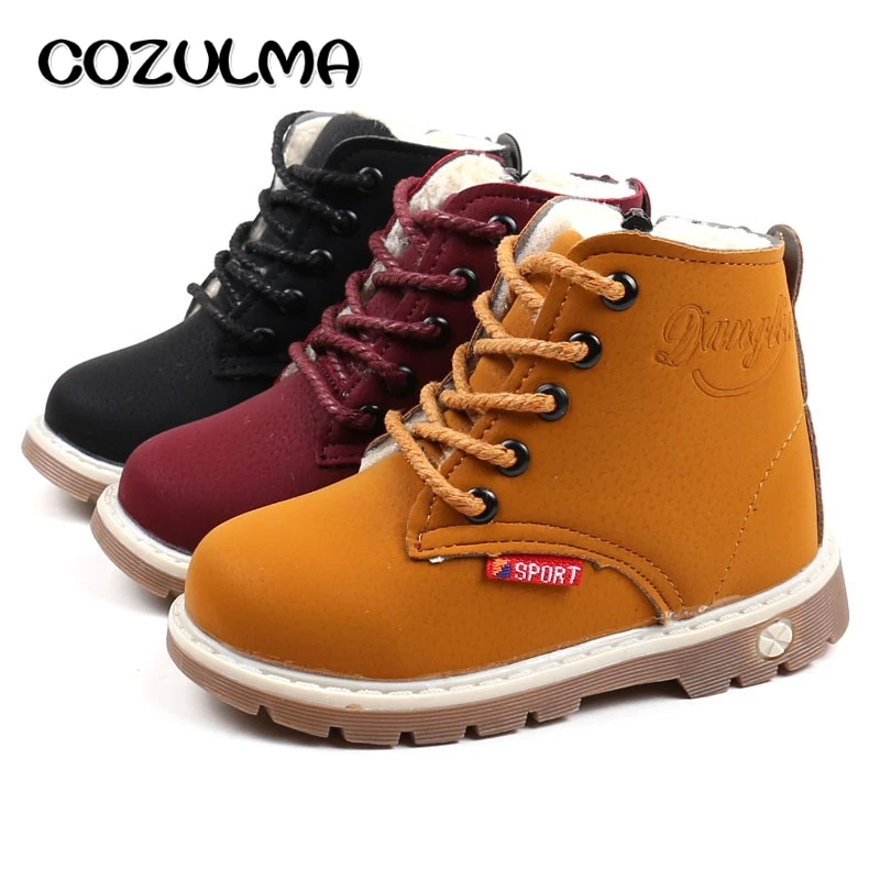 Кроссовки детские кожаные на шнуровке осень/зиму|children shoes for boy|shoes boyschildren |