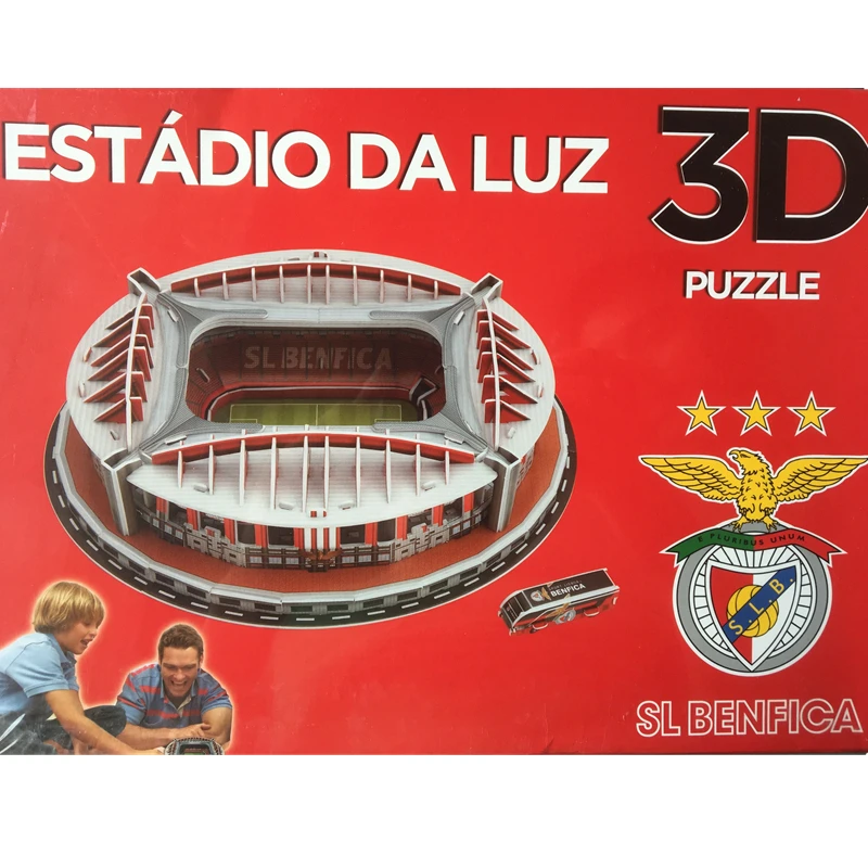 Классический пазл 3D головоломка архитектура Реал Мадрид Luz Португалия Benfica футбольные стадионы игрушечные масштабные модели наборы строительных бумаги