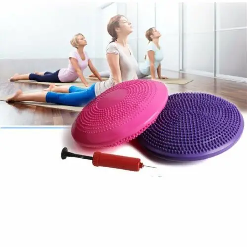 Надувной Массажный мяч для йоги, прочный Универсальный спортивный тренажерный зал, фитнес-йога, стабилизация, Балансирующий диск, массажный коврик-подушка