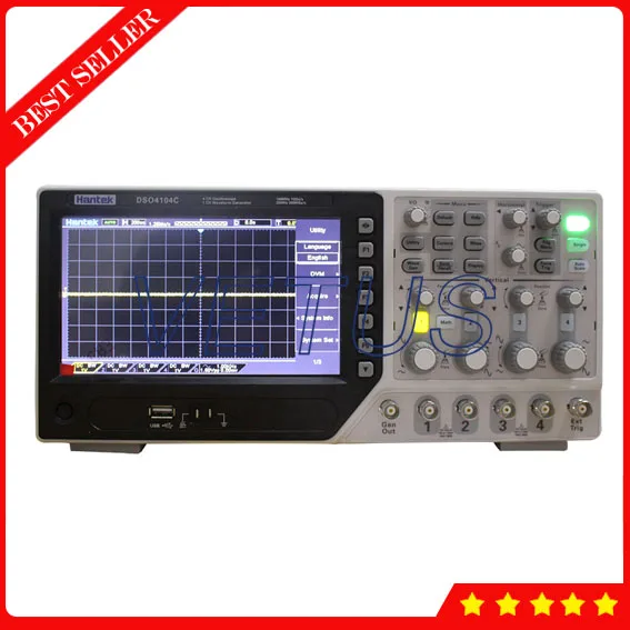 

DSO4104C Hantek Digital 4 Channel Oscilloscope with high resolution 7 inch 64K color TFT portable oscilloscopes