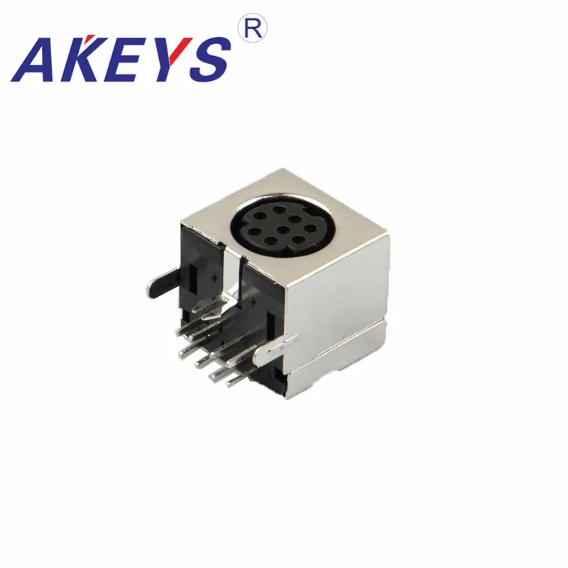 

5PCS MDC-8-03 DIN Jack Female S Terminal 8 pin PCB Mount Connector