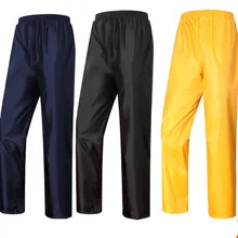 Мужские и женские двухслойные водонепроницаемые непромокаемые штаны для взрослых, уличные, для охоты, рыбалки, с эластичной талией, дышащие, болотные, одиночные брюки