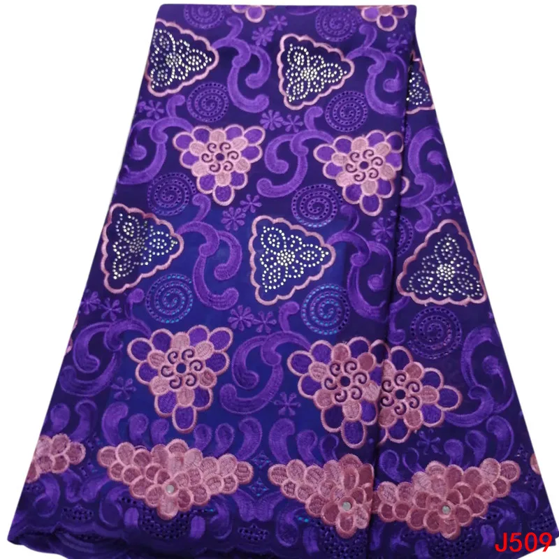 

2019 New Arrival Swiss Cotton Lace Wholesale French Lace Purple Nigerian Lace Fabric For Clothing Women/Men HA509