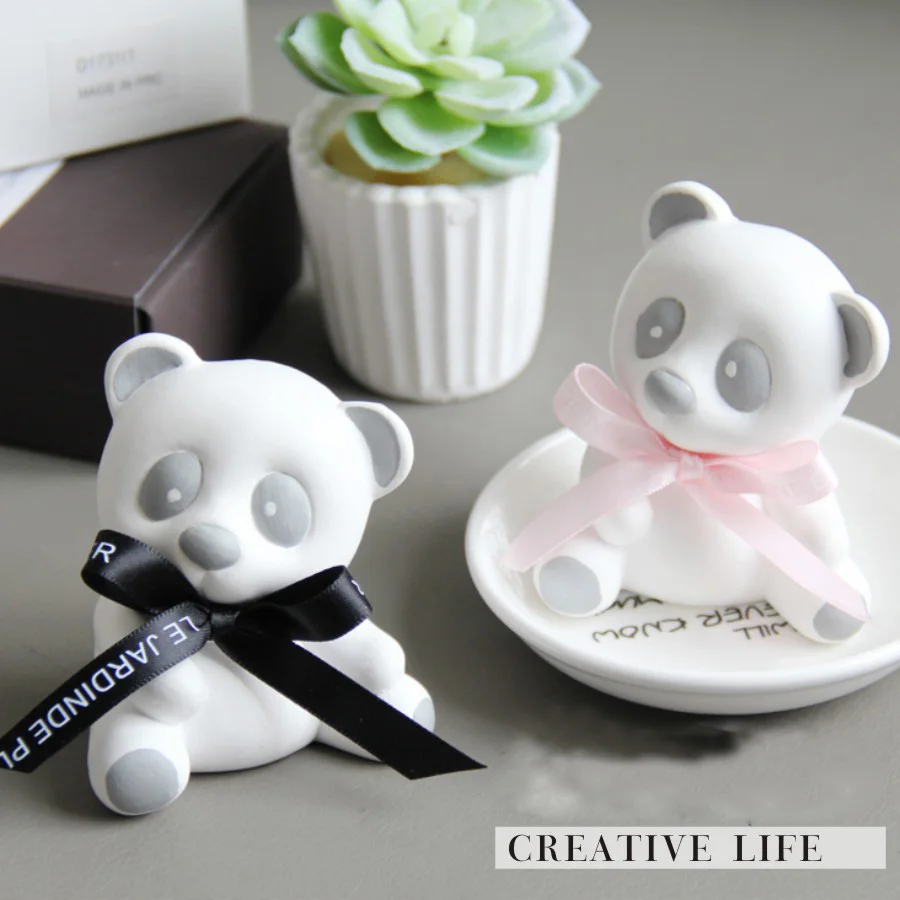 

silicone mold Cute Bear Making car aroma gypsum mould handmade DIY for cake decorations aroma stone moulds