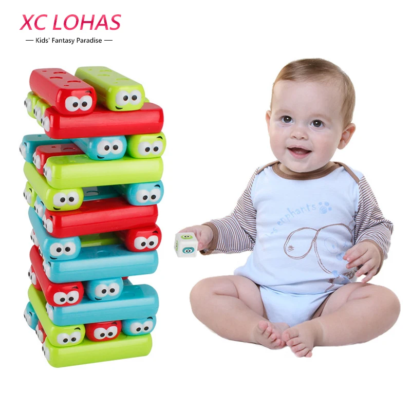 Cartoon Plastic Tower Jenga Game Stacker Building Blocks Baby Stacking Toy Brain Teaser Interactive Game Educational Toys baby-blocks : image Cartoon Plastic Tower Jenga Game Stacker Building Blocks Baby Stacking Toy Brain Teaser Interactive Game Educational Toys baby-blocks