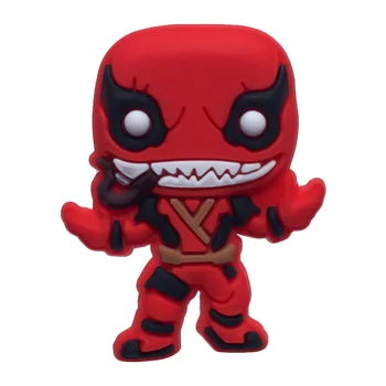 

New 1pcs Venom Cool Action Figure PVC Shoe Charms Shoe Accessories Buckles Fit Bracelets Croc Charms JIBZ Kids Party Gifts